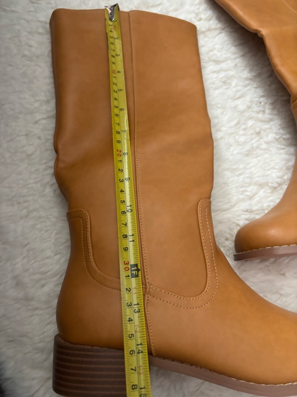 Shoe'N Tale Cognac Leather Knee High Riding Boots Size 6 - Picture 14 of 17